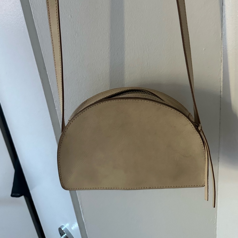 RARE ONE OF A KIND Madewell Ivory Half Moon Bag